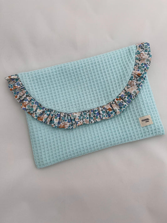 Neceser waffle mint green