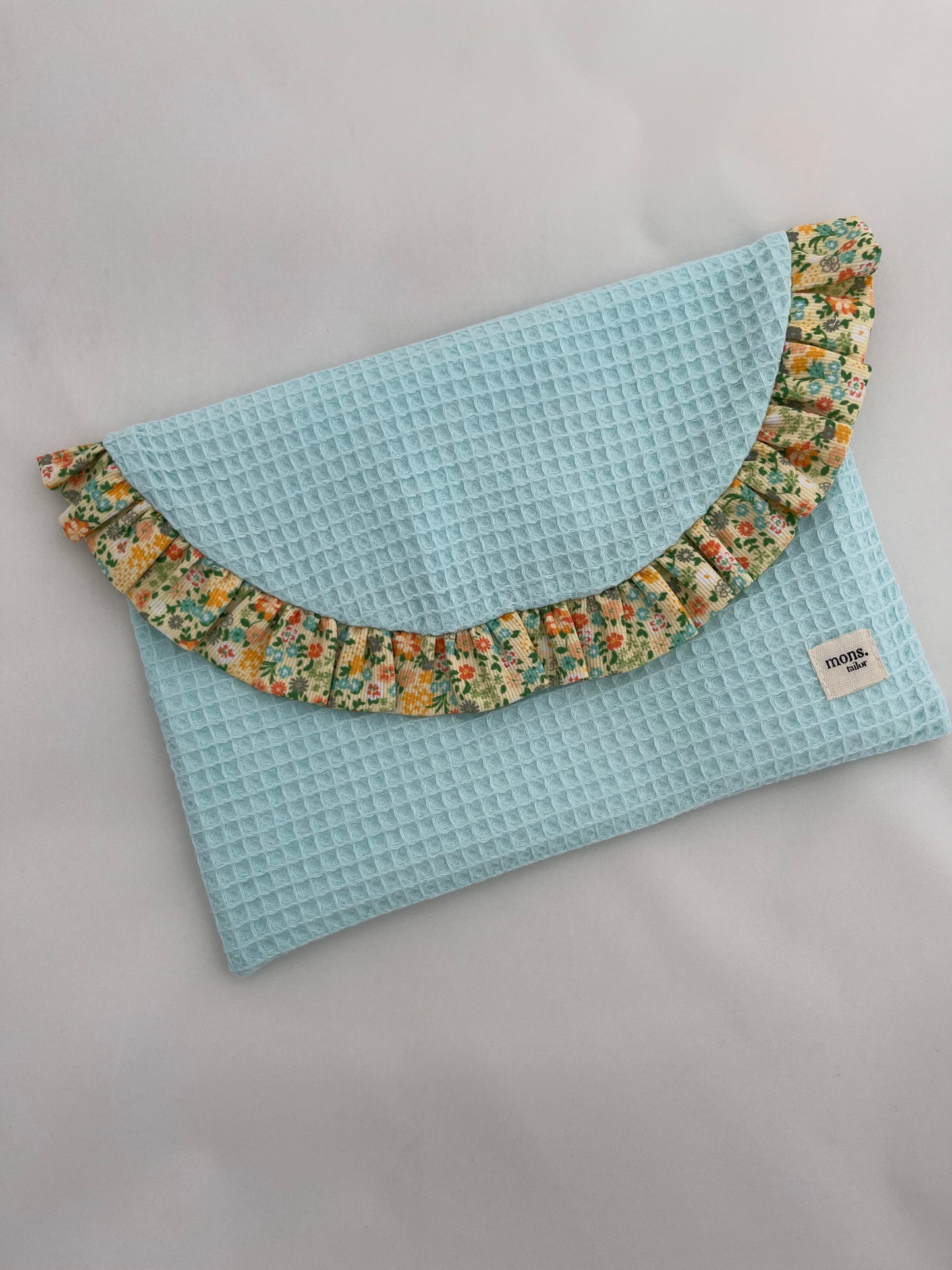 Neceser waffle mint green